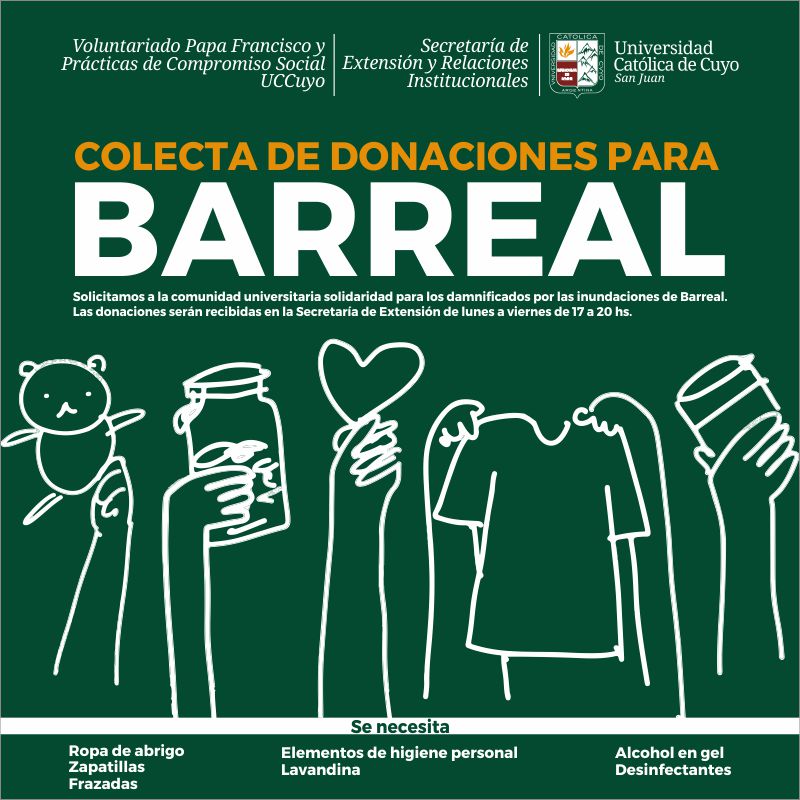 Colecta de donaciones para Barreal
